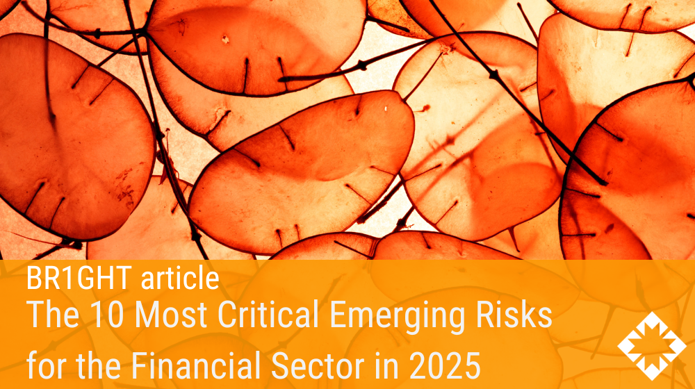 The 10 most critical emerging risks for the financial sector in 2025