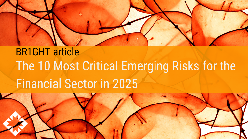 The 10 most critical emerging risks for the financial sector in 2025