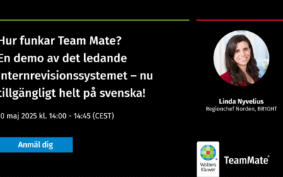 Hur funkar TeamMate? En demo av det ledande internrevisionssystemet – nu tillgängligt helt på svenska!